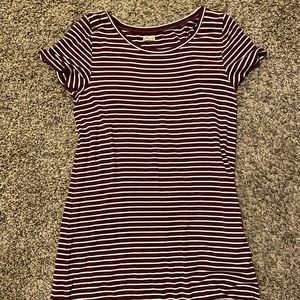 HOLLISTER STRIPED TSHIRT DRESS
